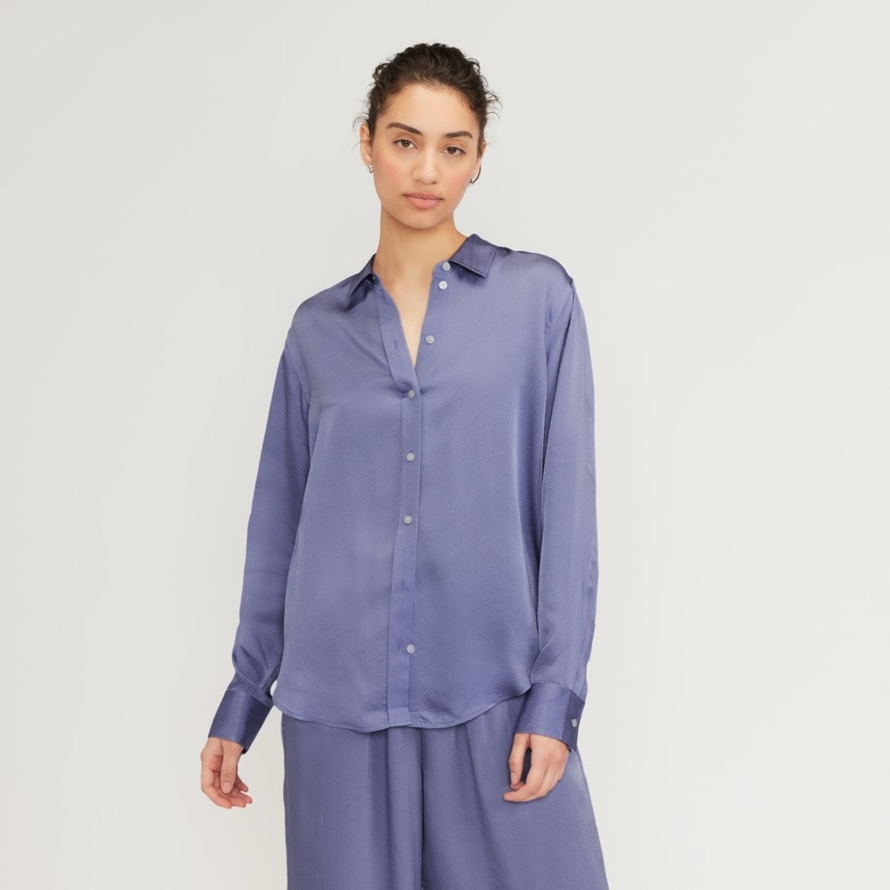 Everlane Satin Pant and Blouse Set